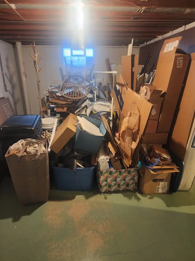 Roll-off dumpster container at job site for 8 Yard Dumpster Rental in Basalt